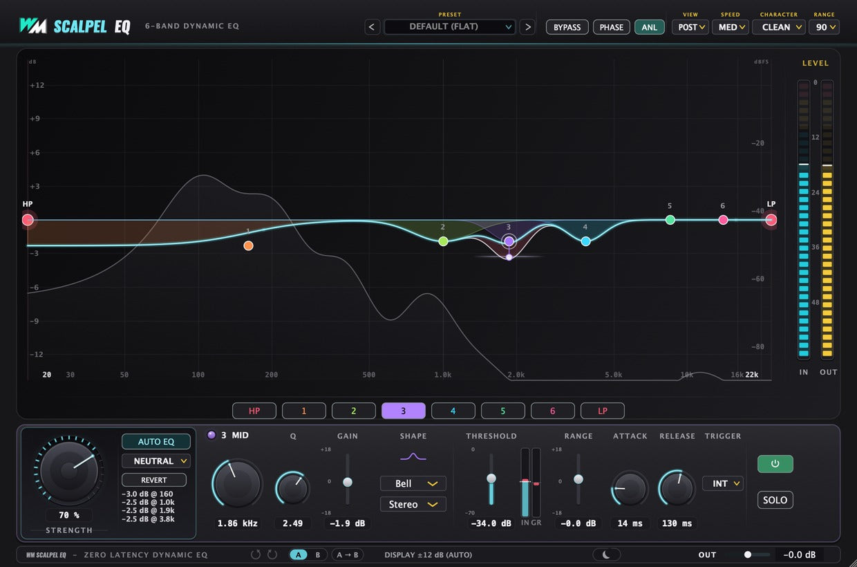 Scalpel EQ plugin interface